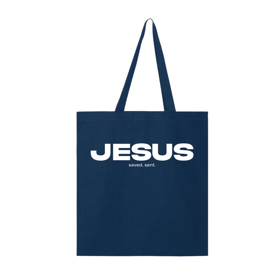 Jesus (Saved. Sent) Tote Bag